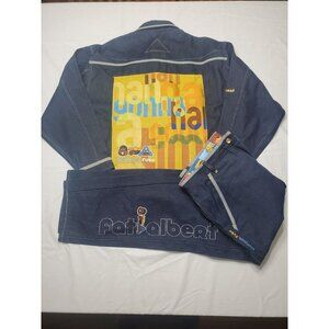 Platinum Fubu Fat Albert Denim Suit Jeans Size 36 And Jacket Size XL EUC 90's